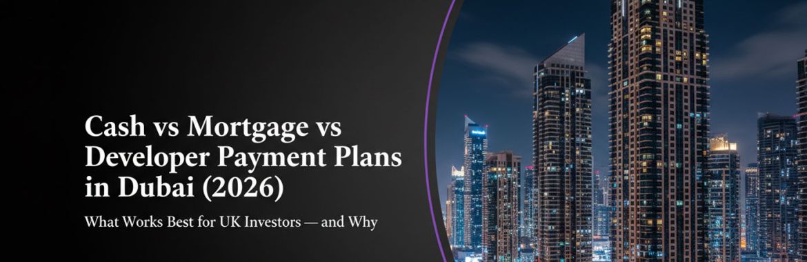 Cash vs Mortgage vs Developer Payment Plans in Dubai (2026) What Works Best for UK Investors – and Why
