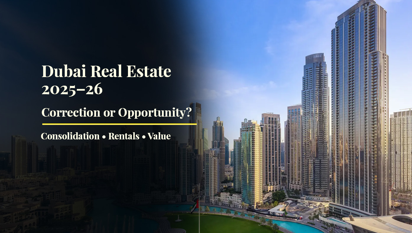 Dubai Real Estate 2025–26: Correction, Consolidation, or Opportunity? What Smart Investors Are Actually Watching